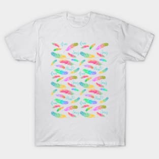 Pastel Feathers T-Shirt